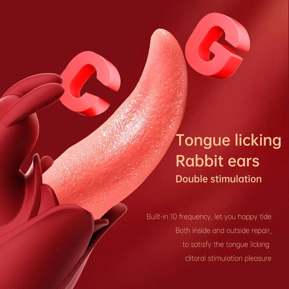 LOVE Amazing best seller of 2 in 1 vibrations rabbit  vibrator for female to stimulate G-spot, clitoris and labia luvshop24