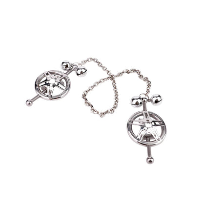 FAAK 1 Prismatic 1 Leash Chain Erotic Game Nipple Camples for Couple Women BDSM Toys Lightning Speed  Wheel luvshop24