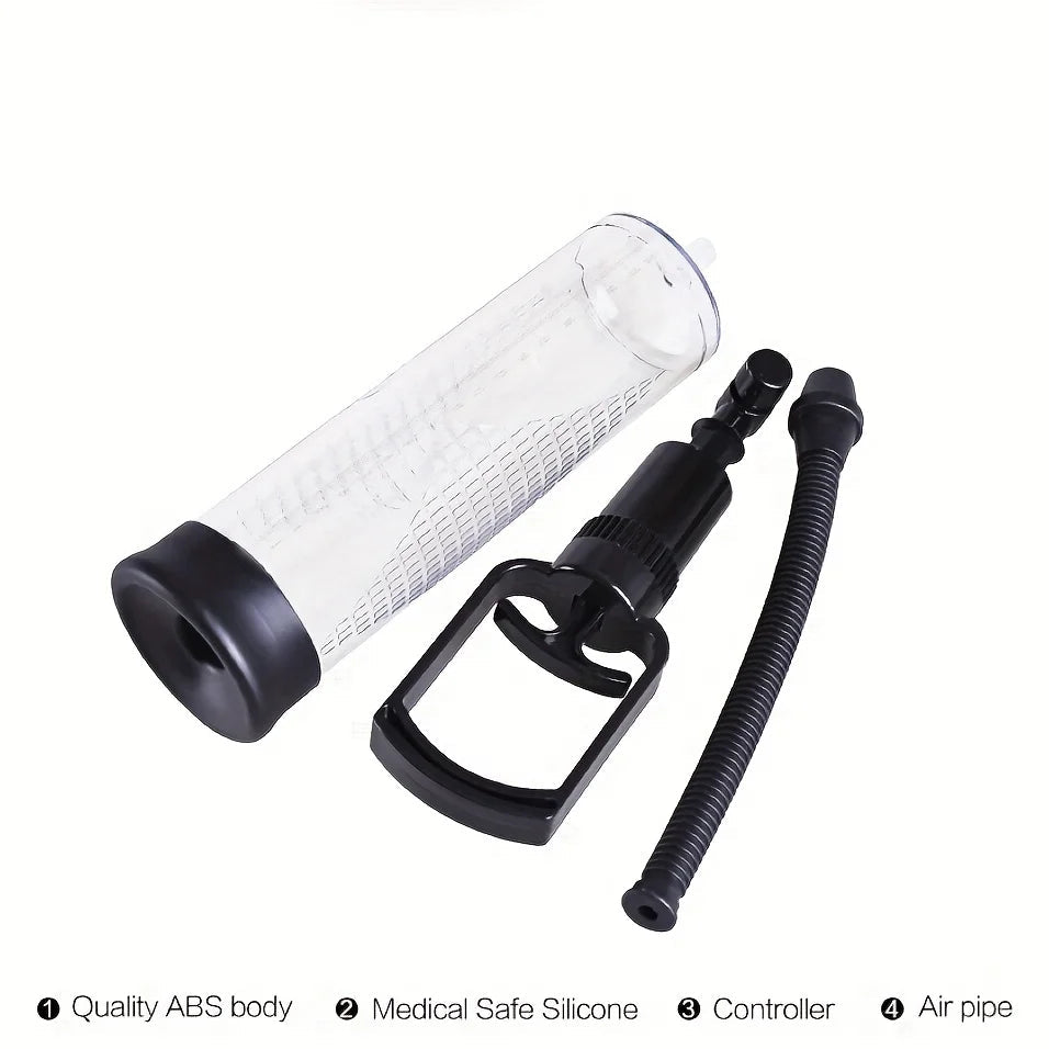 9.45inch Erotic Male Exerciser Aeroplane Cup Puller Rubber Sleeve Male Penis Stretching Trainer luvshop24
