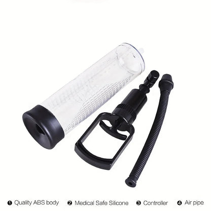 9.45inch Erotic Male Exerciser Aeroplane Cup Puller Rubber Sleeve Male Penis Stretching Trainer luvshop24