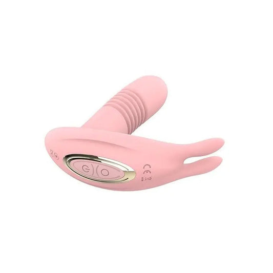 USB-Powered Telescopic Wireless Remote Rabbit Vibrator 10-Band Vibration Convenient for Use Anywhere Under Panties luvshop24