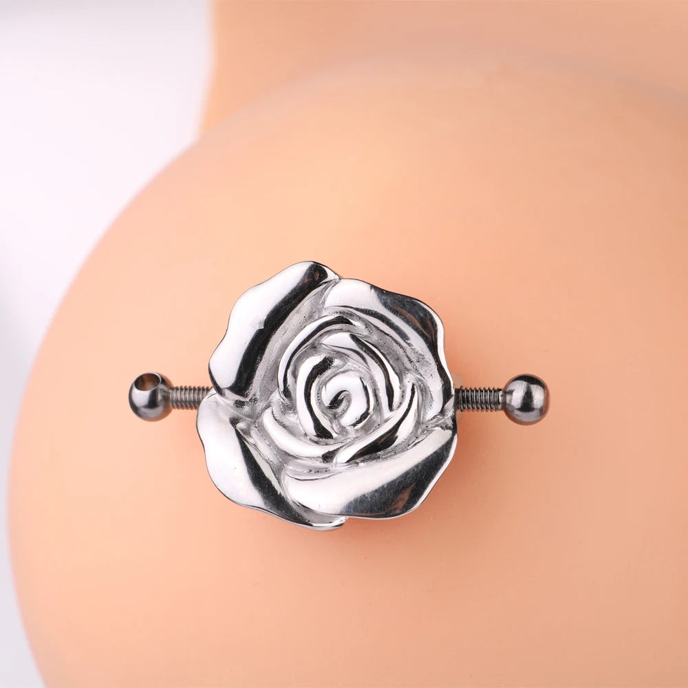 FAAK New Rose Nipple Clamps  Prismatic 1 Leash Chain Erotic Game for Couple Breast Bondage BDSM luvshop24