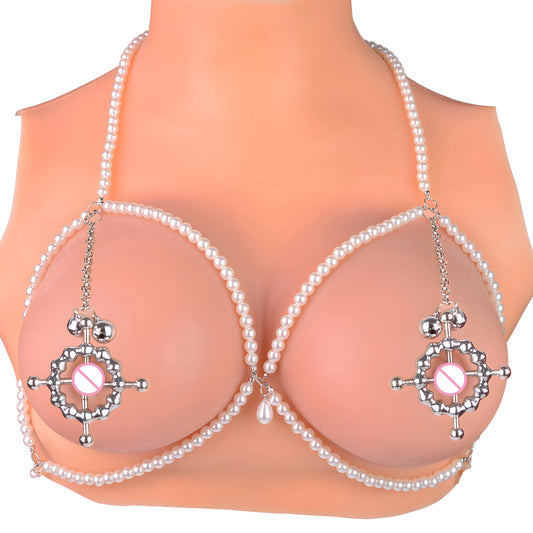 FAAK 1 Prismatic 1 Leash Chain Erotic Game Nipple Camples for Couple Women BDSM Toys Adult Sexy Life luvshop24