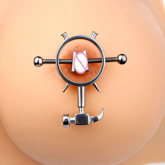QKKQ Leather Neck Clips for Women Breast Bondage Erotic Fetish Nipple Clamps BDSM Adult Game luvshop24
