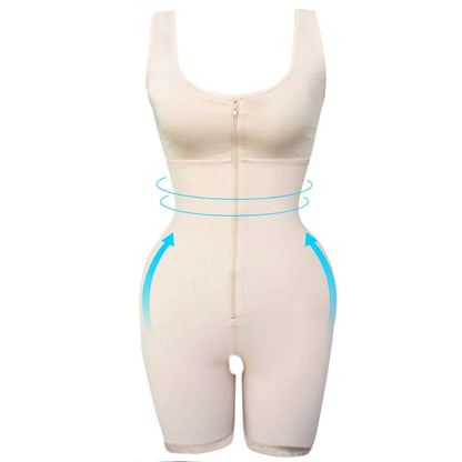 Zip Waist Lace Slimming Shaper Corset Control Shapewear Butt Lifter Strap Body Shaper Underwear Bodysuit Women Plus Size S-6xl luvshop24