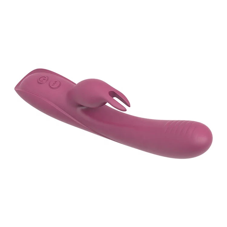 G Spot Purple Usb Charger Rabbit Vibrator With 7 Powerful Vibrations Dual Motor Vibrators for Women luvshop24