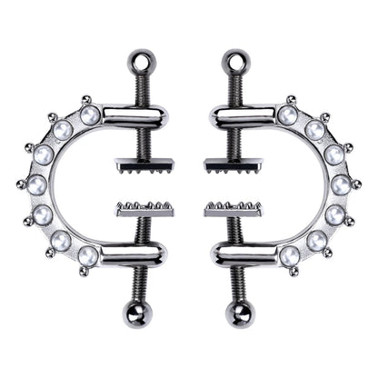 Heaviness Metal Nipple Clamps for Men Couple Erotic Game SM Toys With Chain Breast Clamps luvshop24