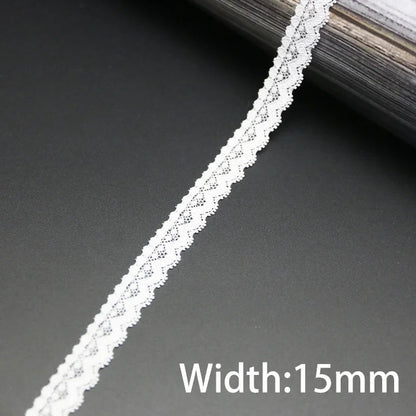 (5 meters/lot) white elastic lace Fabric underwear stretch laces Trim DIY Crafts Sewing luvshop24