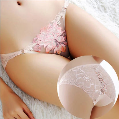 Peony Lace Underwear Intimates Seamless Underwear  Ladies Briefs Thong Female Underpants Sexy Lingerie Women's Low Rise Panties luvshop24