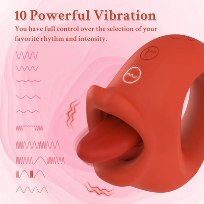 Factory Wholesale Honey Tongue 10 Licking Modes Vibrator Tongue Vibrator Female Erotic Adult Products luvshop24
