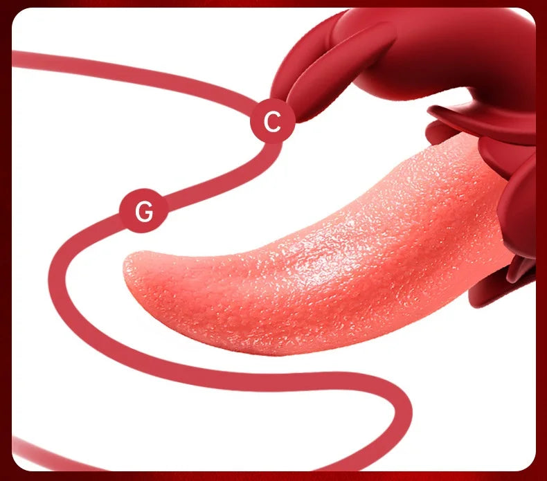 Direct Factory Sale of Women's 2-in-1 Rabbit Vibrator Stimulating G-Spot Clitoris & Labia Show Your Love! luvshop24