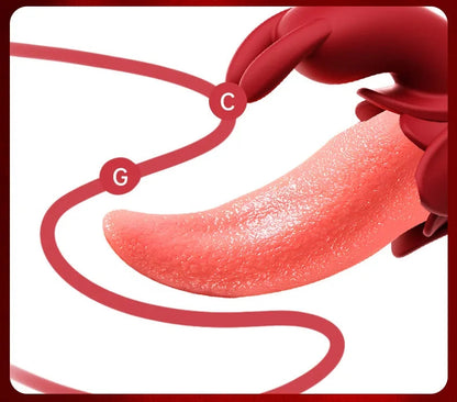 Direct Factory Sale of Women's 2-in-1 Rabbit Vibrator Stimulating G-Spot Clitoris & Labia Show Your Love! luvshop24