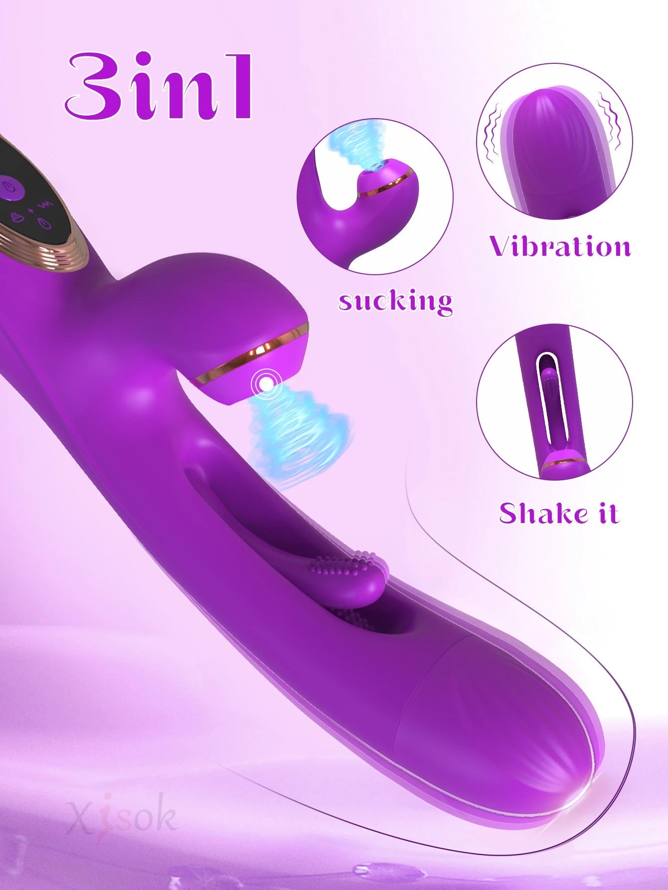 2023 New Arrival Rabbit Vibrator Patting Dildo G Spot Flap Sucking Vibration for Woman Clitoral Stimulation&dildo Vibrator luvshop24