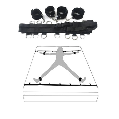 Bdsm Toys Erotic Games Slave Restraint Bondage Gear 10pcs/set Whip Hand Cuffs Adult Sm Products for Woman Couples Bed luvshop24
