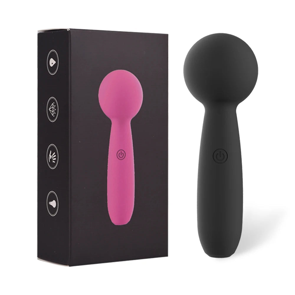 Erotic Mini Vibrator for Women Rechargeable Massager Vibrator Mute Rechargeable Strong Powerful Handheld Mute AV Wand Massager luvshop24