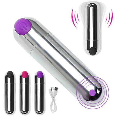 USB Chargeable Bullet Vibrator Woman Powerful Clitoris Stimulator G Spot Vagina Massager Mini Vibratoring Egg Female Masturbator luvshop24