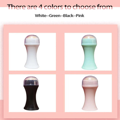 Cosmetics Facial Massage Oil Absorbing Roller Volcanic Stone Makeup Tool Massager Roller Natural Stone Oil Absorbing Roller luvshop24