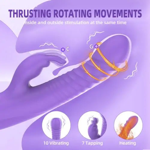 Usb Rechargeable Insertion Into Vagina Clitoris Anal Nipple Stimulation Tongue Licking G Sport Rabbit Vibrator for Lesbian luvshop24