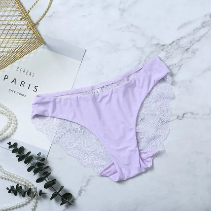 Lace Panties Female Underpants Sexy Panties For Women Briefs  Underwear Comfortable Ladies Pantys Lingerie 13 Solid Color luvshop24