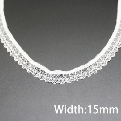 (5 meters/lot) white elastic lace Fabric underwear stretch laces Trim DIY Crafts Sewing luvshop24