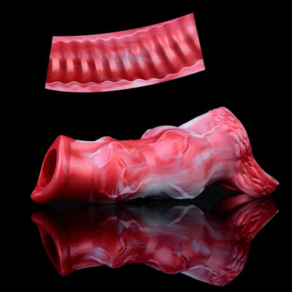 15cm Cover Penis Sleeve for Adult Enlarger for Men Inner Channel Anti-off Design and Erotic and Flirting Effect Non-stop Orgasm luvshop24