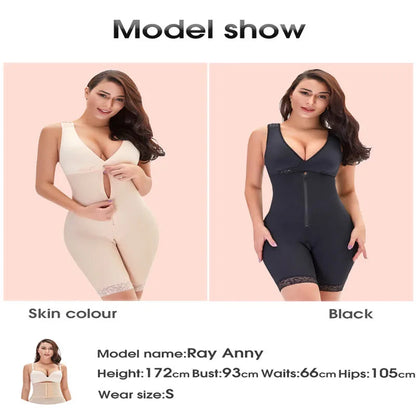 Zip Waist Lace Slimming Shaper Corset Control Shapewear Butt Lifter Strap Body Shaper Underwear Bodysuit Women Plus Size S-6xl luvshop24