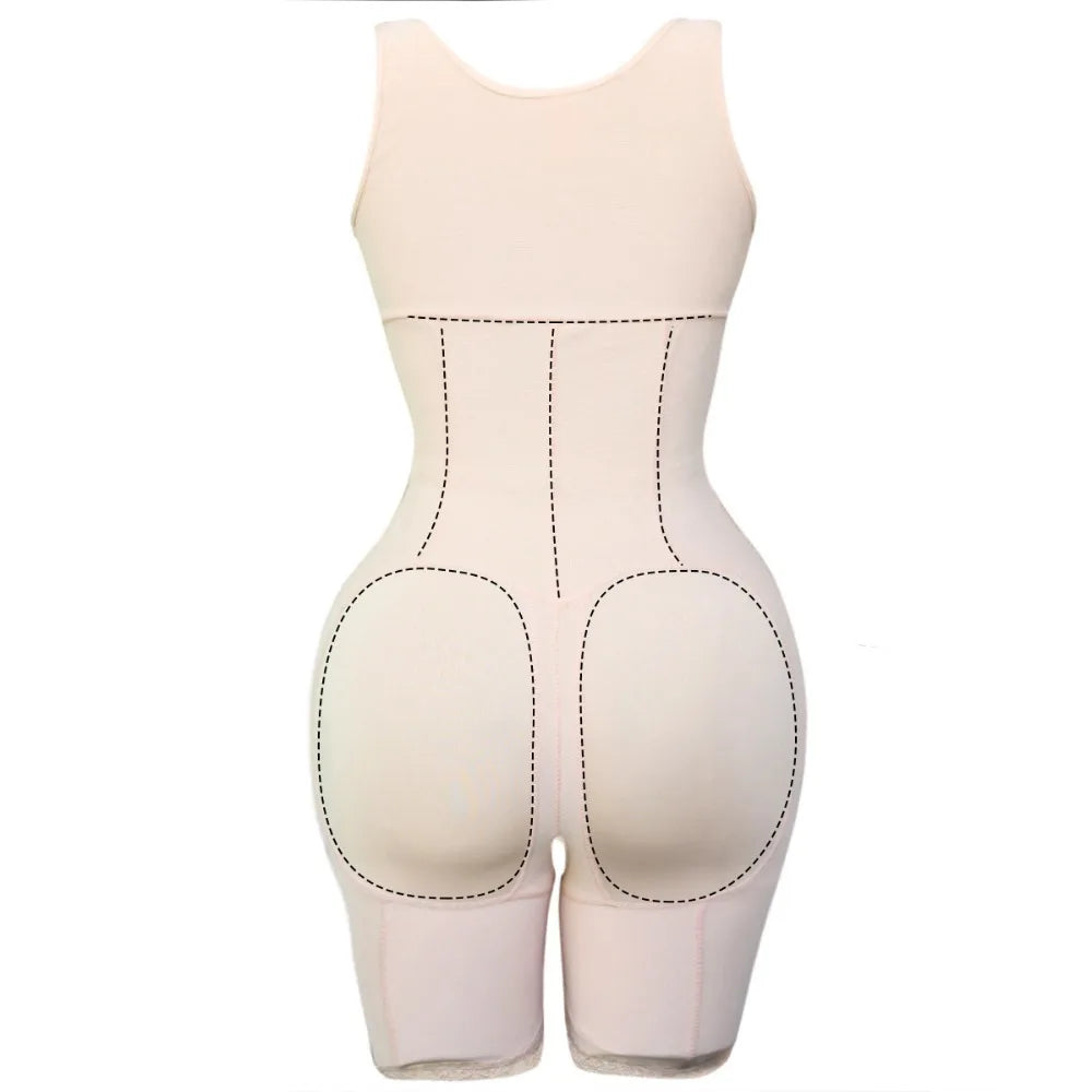 Zip Waist Lace Slimming Shaper Corset Control Shapewear Butt Lifter Strap Body Shaper Underwear Bodysuit Women Plus Size S-6xl luvshop24