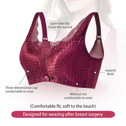 2048 Mastectomy Bras M L XL XXL XXXL One-piece  Underwear Soft And Comfortable Silicone Breast Bra With Cotton Pockets luvshop24