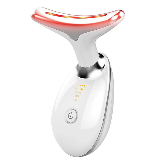 Hot Sale 3 in 1 Face and Neck Care Device Massager Vibration Led New Skincare Facial Wand Massager 630nm luvshop24