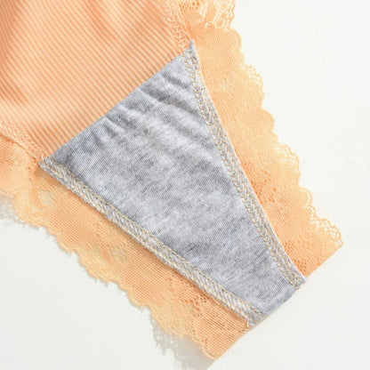 6PCS/Set Sexy Lace Panties for Women Low Waist G-String Underwear Ladies Sexy T-Back Bikini Female Breathable Lingerie Plus Size luvshop24