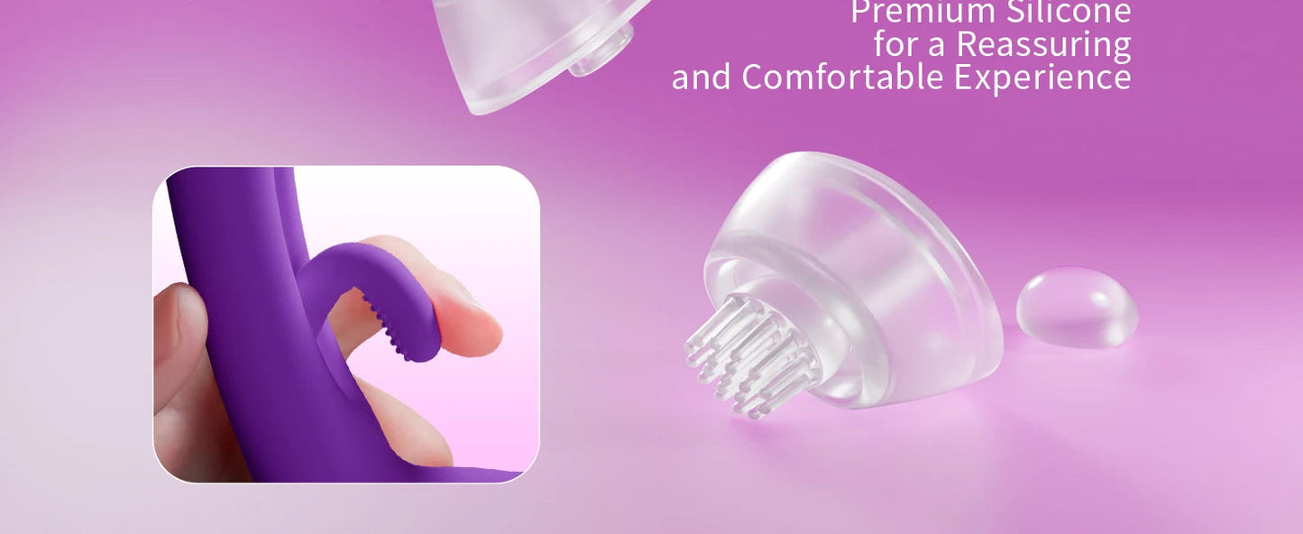 Tapping Flapping Vibrator for Women Clit Sucker Clitoris Stimulator G spot Massager with 3 Replaceable Adults Sex Toy for Female luvshop24
