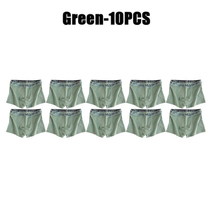 1-20Pcs Mens Underwear Male Boxers Sexy Underpants Comfortable Breathable Fashion Boys Panties Underwear Boxershorts Men luvshop24