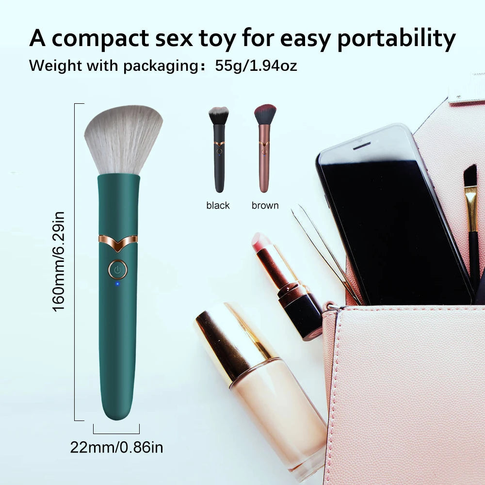 Makeup Brush Vibrator for Women Clit Vagina Stimulator AV Magic Dildo Wand Bullet Vibrator Female Masturbation Massager Sex Toys luvshop24