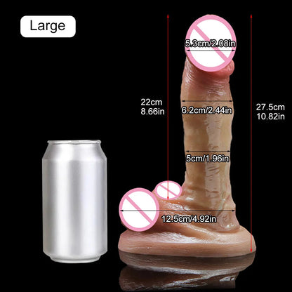 18+ Realistic Dildos For Women Liquid Skin Silicone Dildo With Suction Cup Vaginal/G-Spot Masturbation Massage Penis Realista luvshop24
