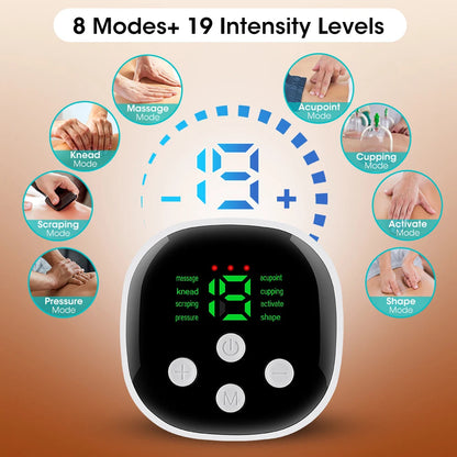 Electric Waist Massager Heating Lumbar Massage Belt Vibration Hot Compress Abdominal Massager Heated Pad Muscle Relax Waist Belt luvshop24