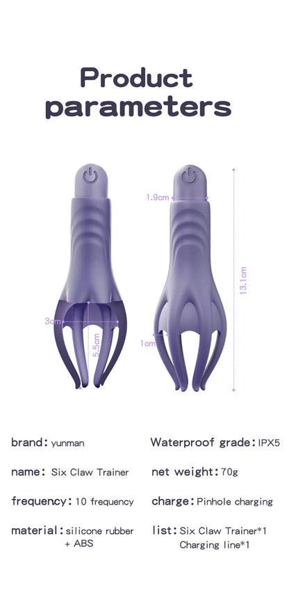 Powerful Vibrating Glans Trainer for Men Masturbator Penis G Spot Soft Fingertip Prolong Endurance Massage Vibrator Erotic Toys luvshop24
