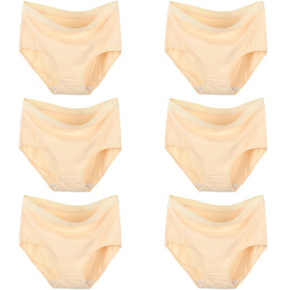 6pcs Cotton Underwear Women High Waist Panties Woman Plus Size Intimate Lingerie Female Mom's Briefs Underpants Panti M-3XL luvshop24