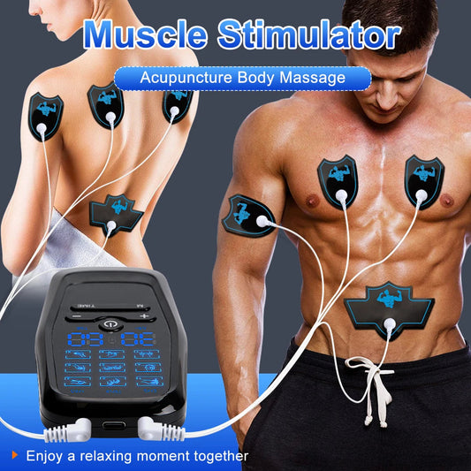Physiotherapy Tens Muscle Stimulator Electric Ems Acupuncture Body Massage Digital Therapy Slimming Machine Electro Stimulator luvshop24