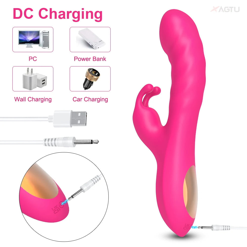Rabbit Vibrator Realistic Dildo Sex Toys for Women 10 Vibration G Spot Clitoral Vibrators Stimulator Sextoy for Adults Goods 18+ luvshop24