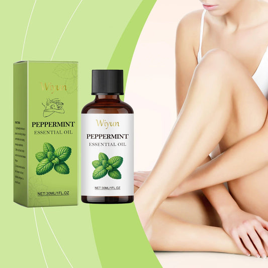 Peppermint Body Massage Oil - Cooling Moisturizing Formula For Skin Care, Lightweight Fast-Absorbing Essential Oil Blend luvshop24