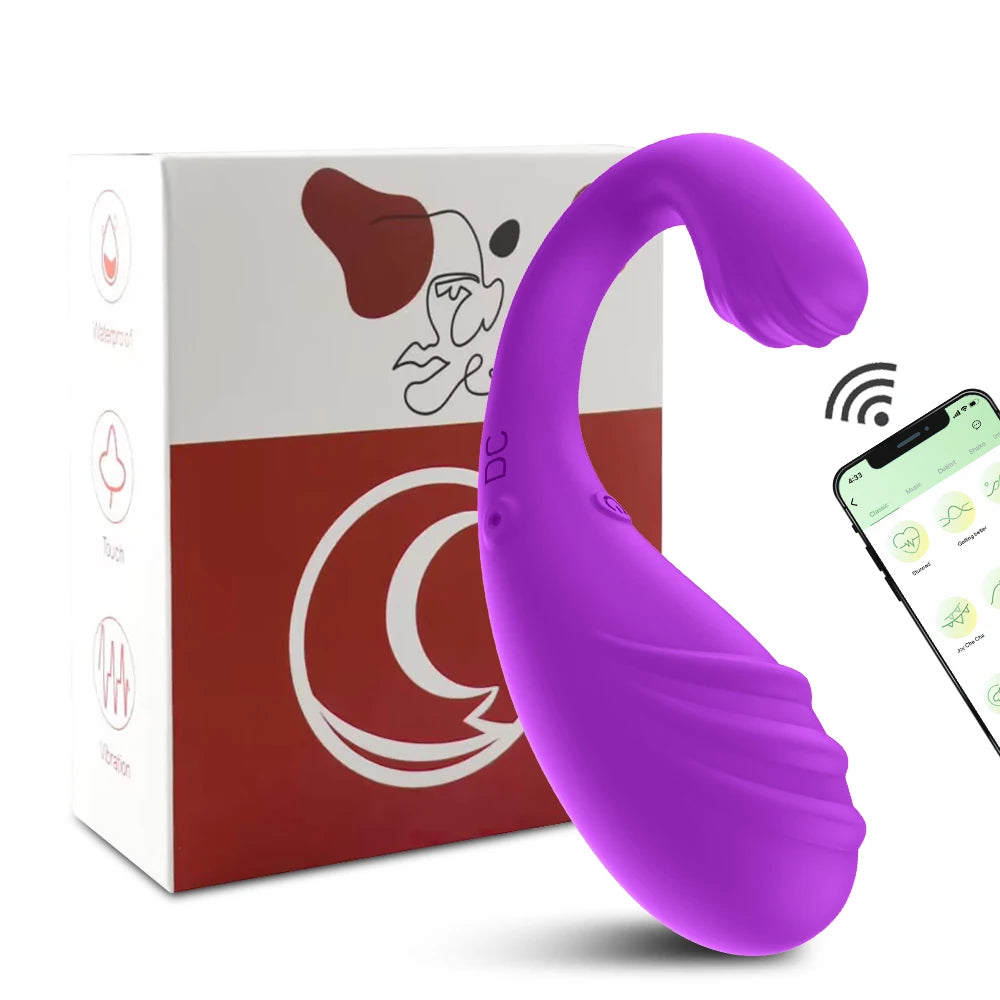 APP Remote Control Women's Dildo Vibrator Vagina G-Spot Dual Stimulation Massager Wearable Underwear Sex Toy luvshop24