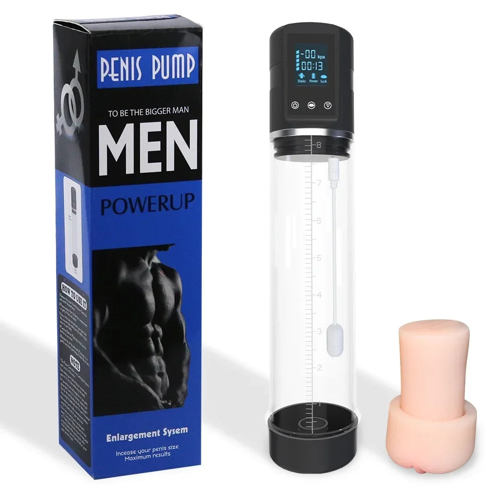 Automatic Penis Pump Men Enlargement dilate Trainer Penis Vacuum Pump Sex Toys 5 Suction Male Masturbator Sex Toys for Men luvshop24