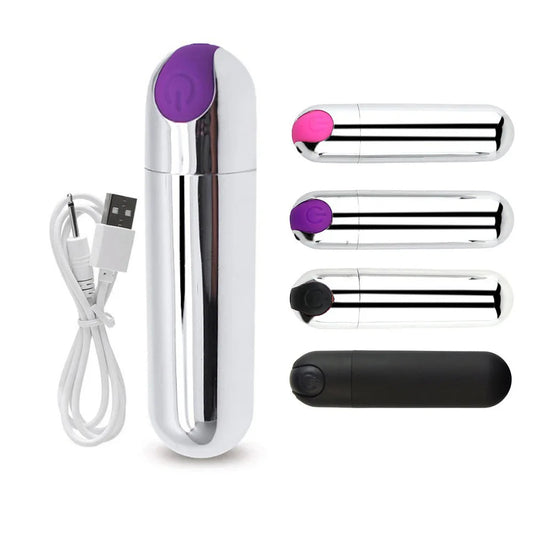 USB Chargeable Bullet Vibrator Woman Powerful Clitoris Stimulator G Spot Vagina Massager Mini Vibratoring Egg Female Masturbator luvshop24