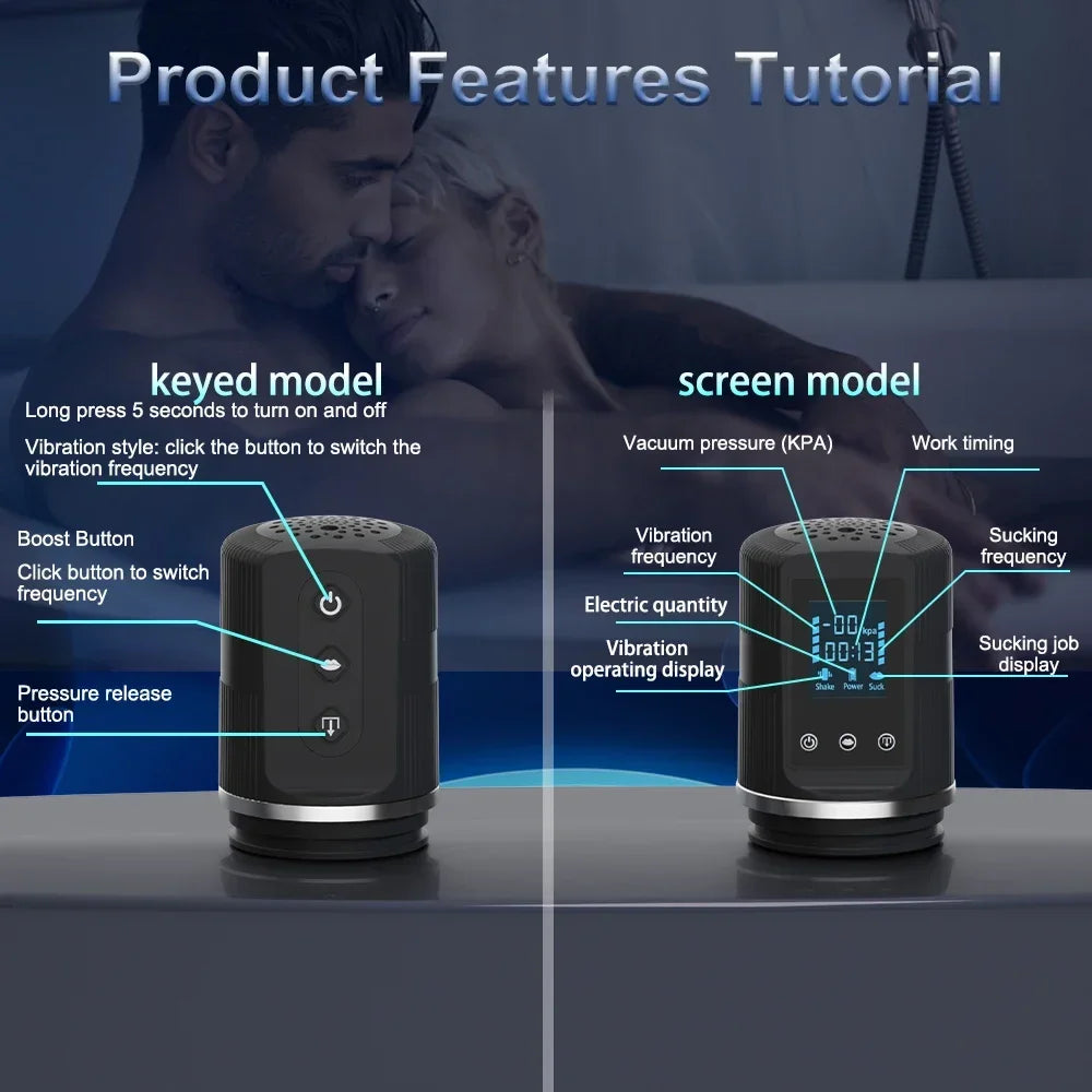 Automatic Penis Pump Men Enlargement dilate Trainer Penis Vacuum Pump Sex Toys 5 Suction Male Masturbator Sex Toys for Men luvshop24