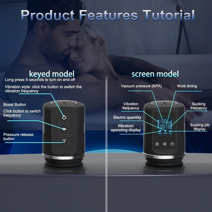 Automatic Penis Pump Men Enlargement dilate Trainer Penis Vacuum Pump Sex Toys 5 Suction Male Masturbator Sex Toys for Men luvshop24