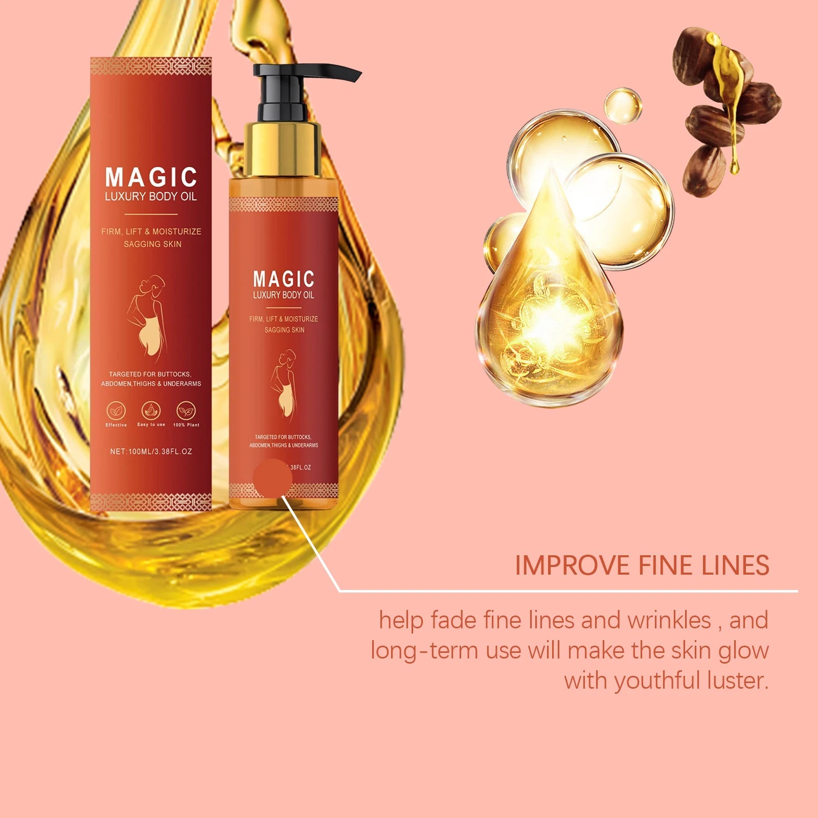Relaxing Massage Oil Relieve Muscle Fatigue Soreness Moisturizing Skin Care Essence Anti Cellulite Firming Body Brightening Oils luvshop24