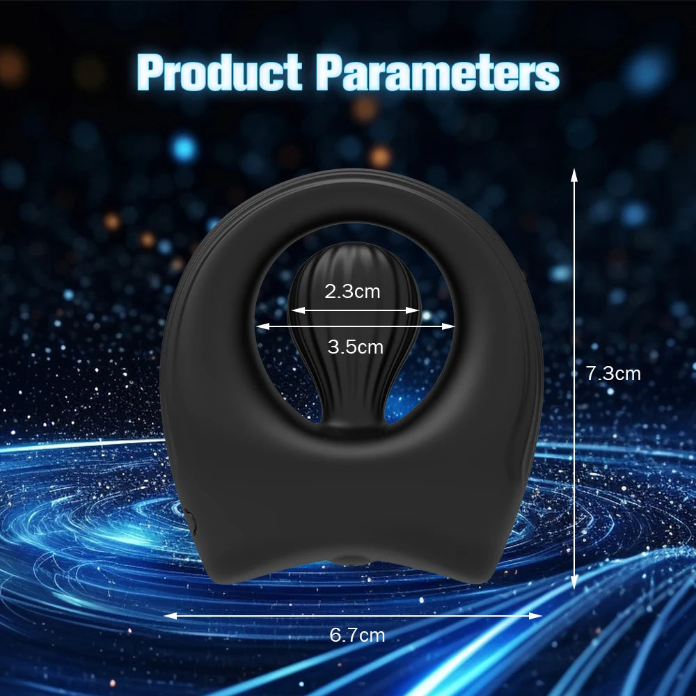 Vibrating Penis Rings Triple Motors Lock Ring Remote Control Vibrator 10 Vibration Modes Enhanced Erection Adult Erotic Toys luvshop24