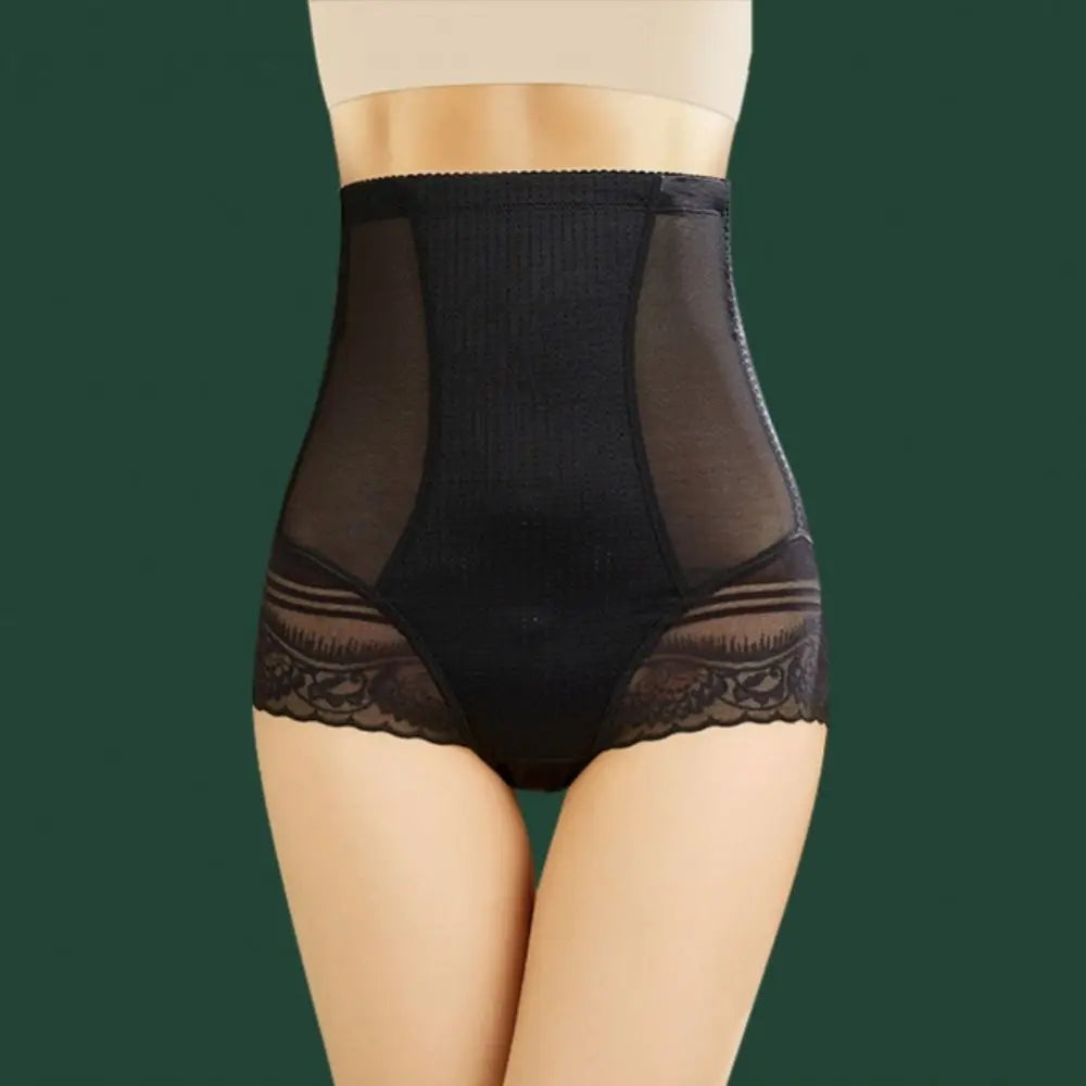 Lace Flower Postpartum Panties Transparent Tight Slim Seamless Underwear Restoration High Waist Tummy Control Shapewear Gym luvshop24