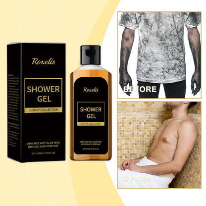Roxelis Men Shower Wash Pheromone Perfume Shower Gel 100ml Pheromone Shower Gel Aloe Shower Gel Unisex Long-Lasting Freshness luvshop24