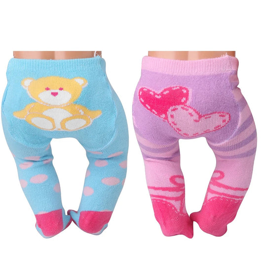 Doll Clothes 17 18 Inch Dolls Leggings 43cm Rag Baby Body-Stocking For Fit Baby Born American Girl Birthday Festival Gifts luvshop24